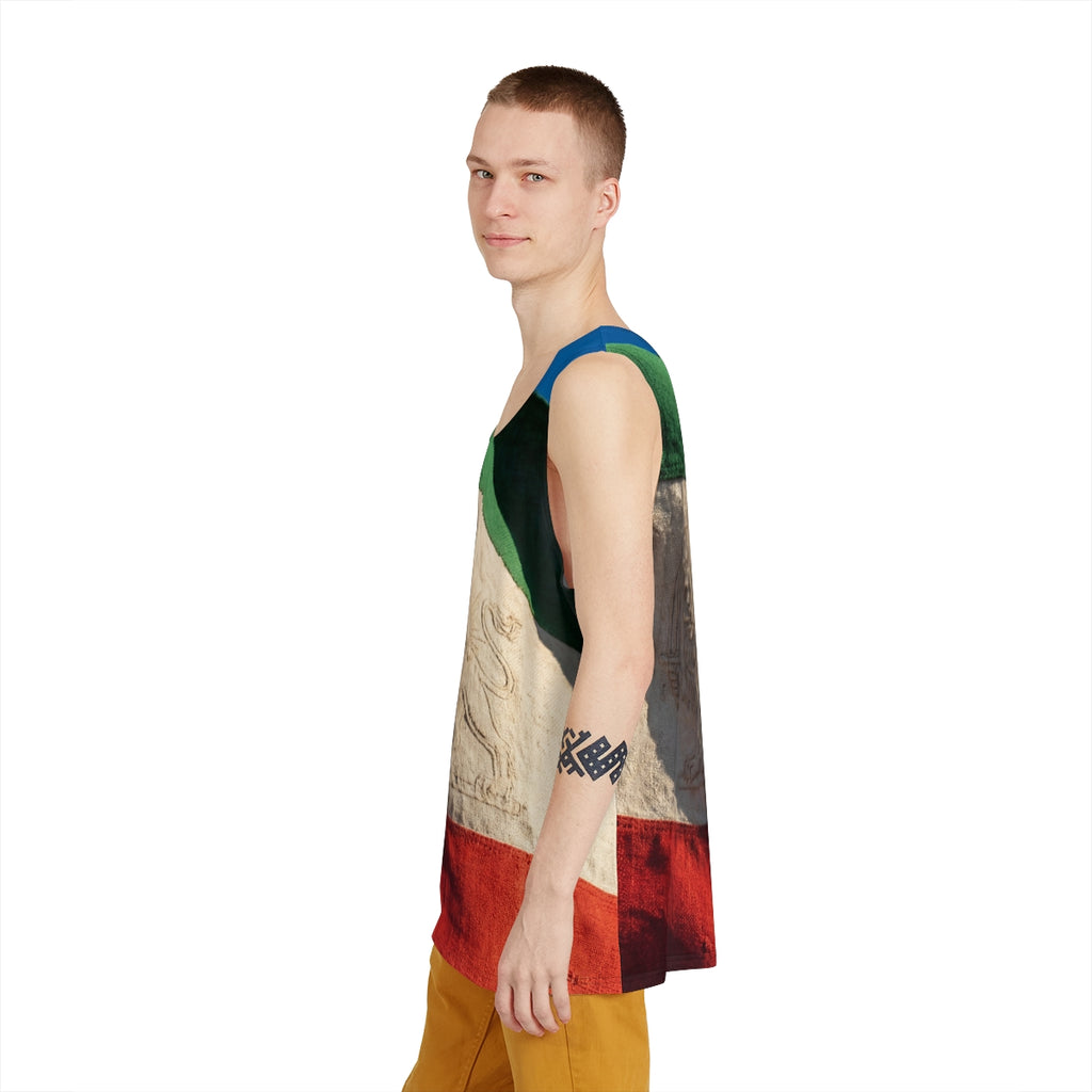 Men's Tank - Vintage Persian Lion and Sun Flag Art |...