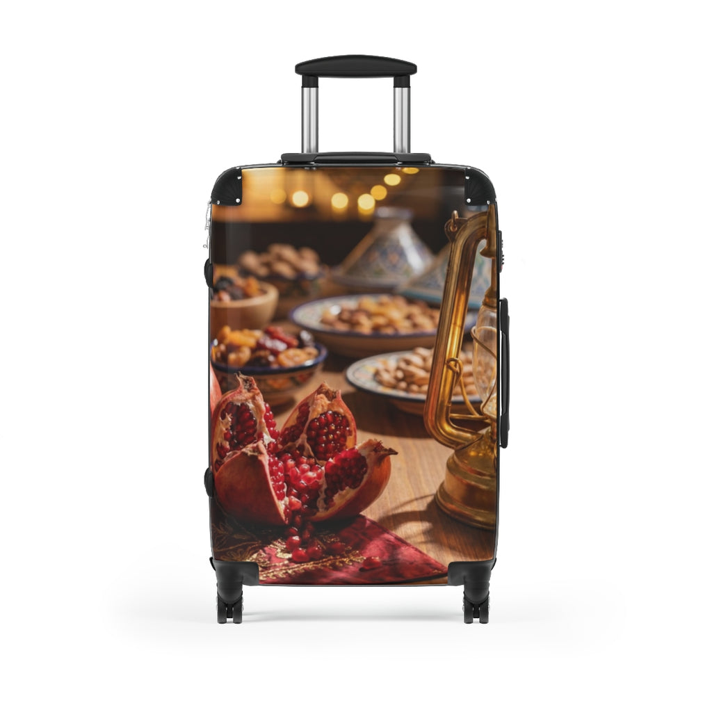 Suitcase - Golden Pomegranate Still Life | Echovira Gallery