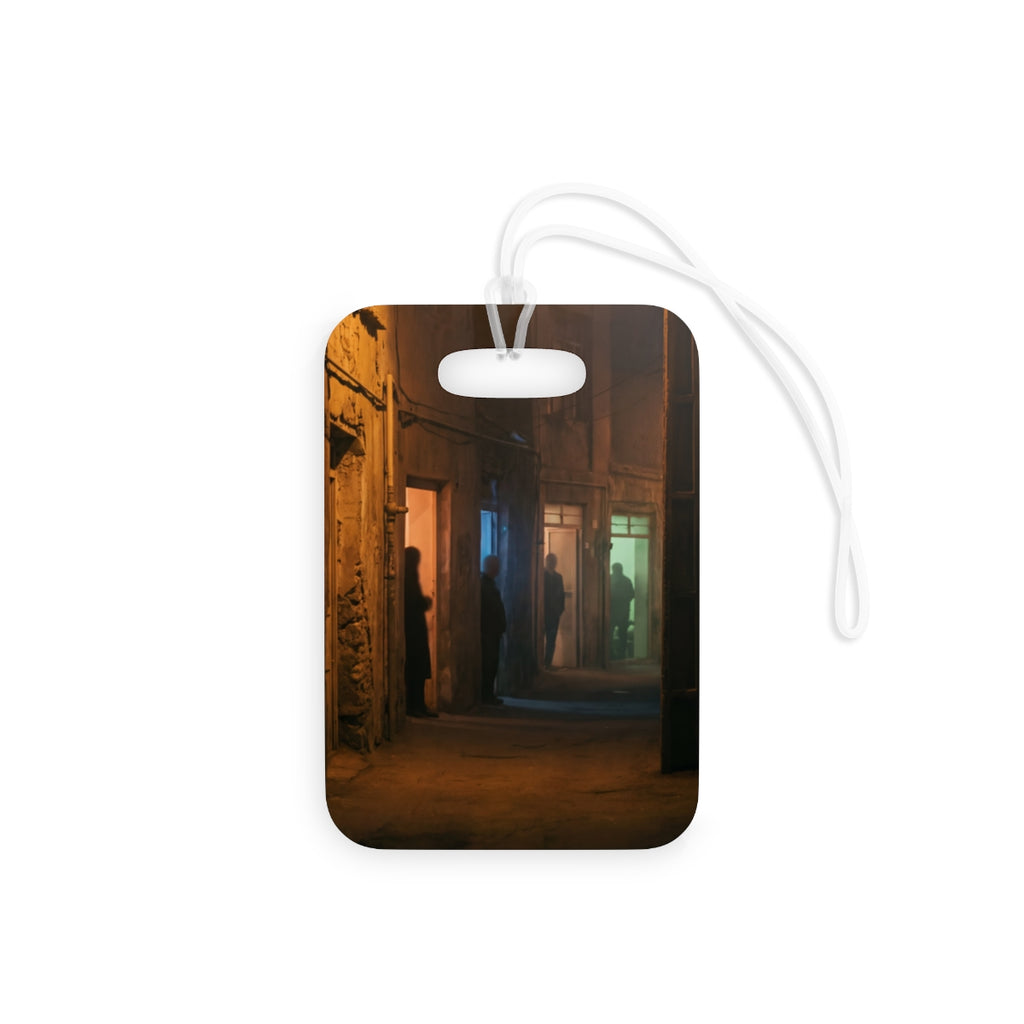 Luggage Tags - Shadowed Alleyway Mystery Art Print |...