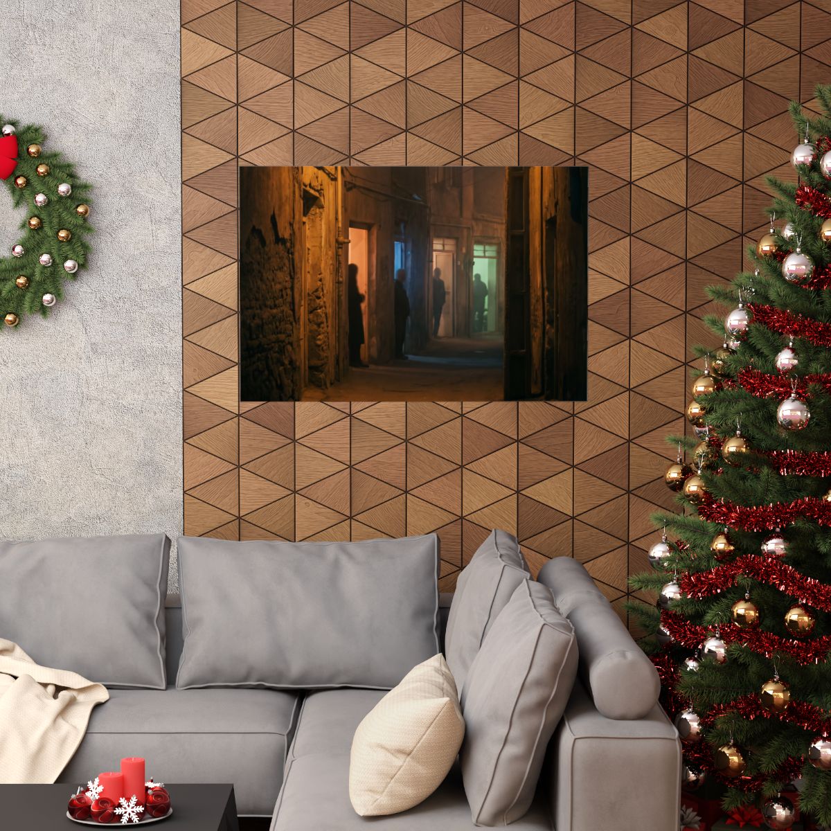 Matte Horizontal Posters - Shadowed Alleyway Mystery Art......