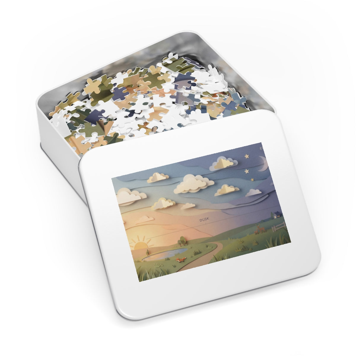 Jigsaw Puzzle with Tin - Twilight Horizon Calm (30, 110... |...