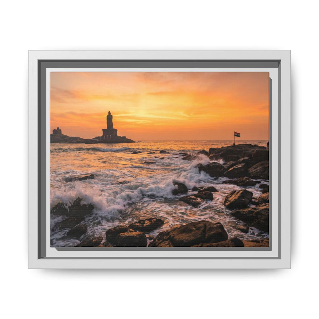 Framed Matte Canvas - Majestic Golden Coast
