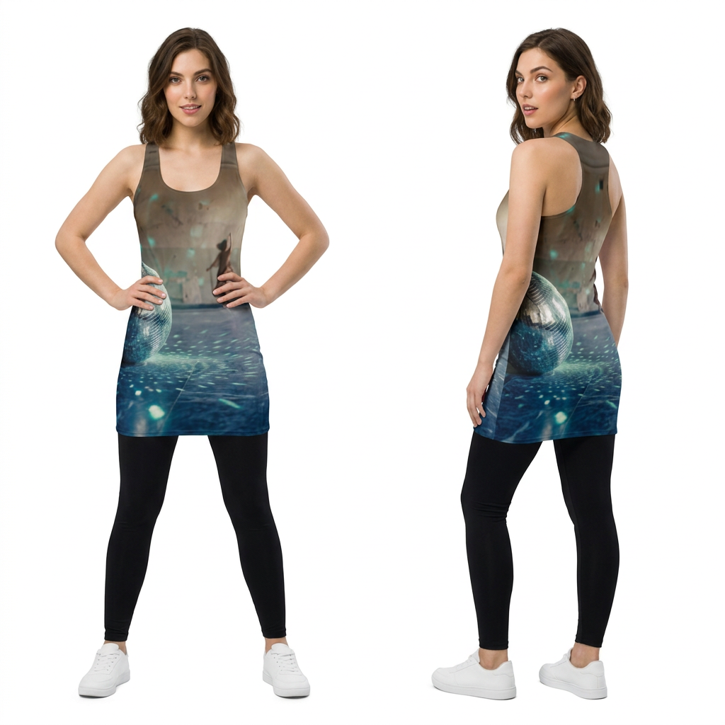 Ballroom Disco Ball Women's Racerback Dress
