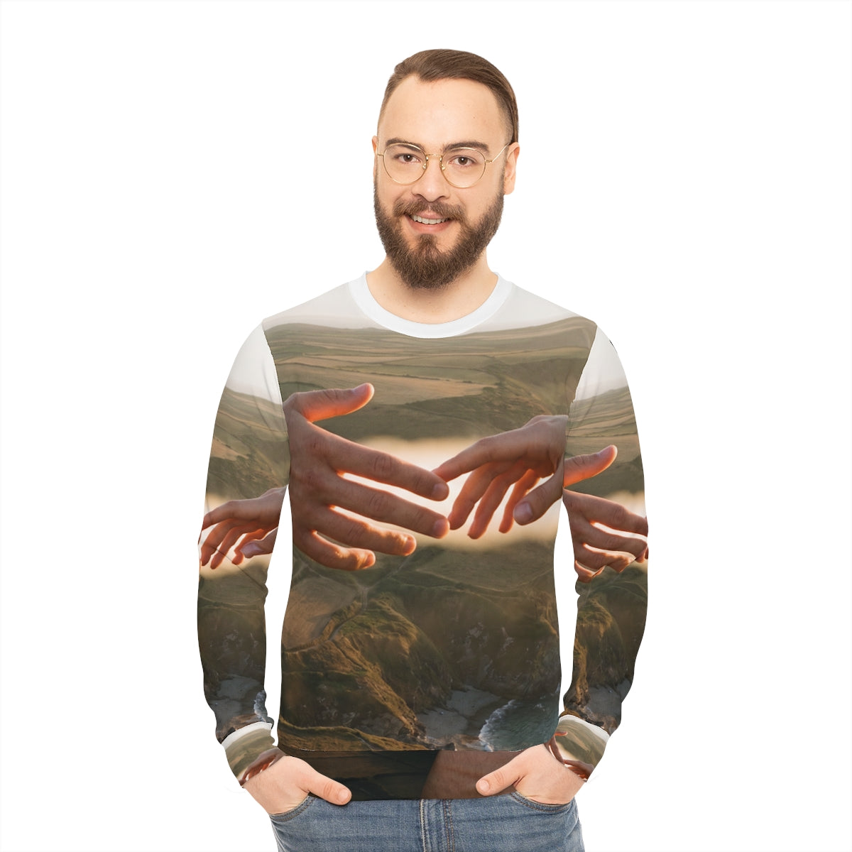 Men's Lightweight Sweatshirt - The Infinite Touch | Ethereal...