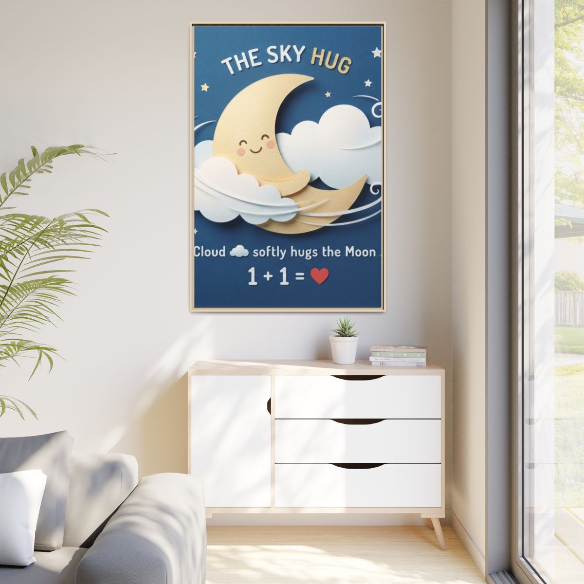 Matte Canvas Framed - The Sky Hug — Natural / 1.25" (8×10......