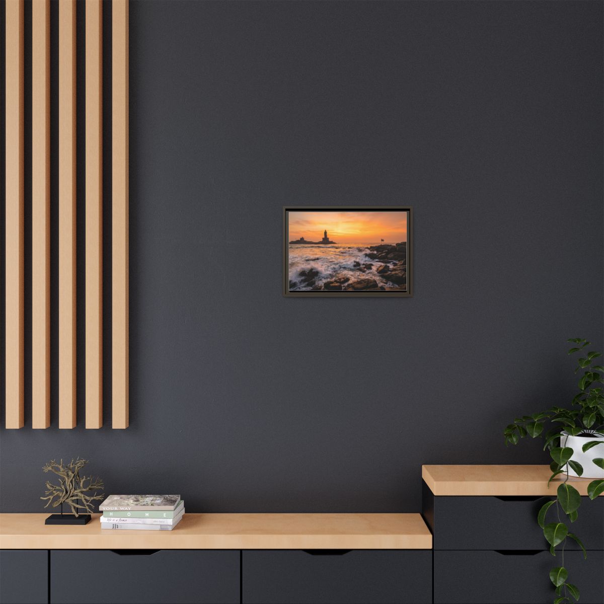 Framed Matte Canvas - Majestic Golden Coast