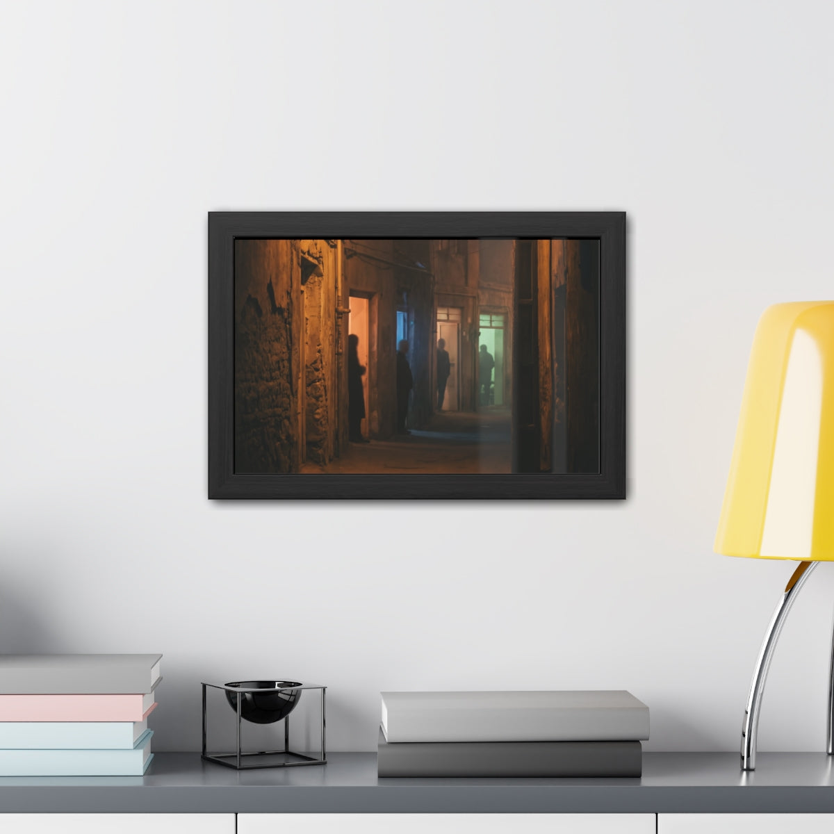 Framed Posters - Shadowed Alleyway Mystery Art Print —... |...