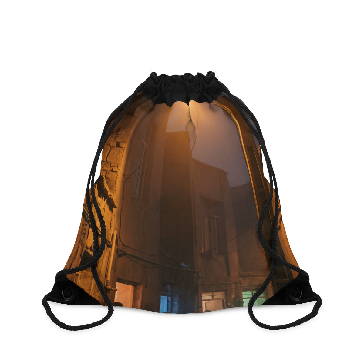 Drawstring Bag - Shadowed Alleyway Mystery Art Print |...