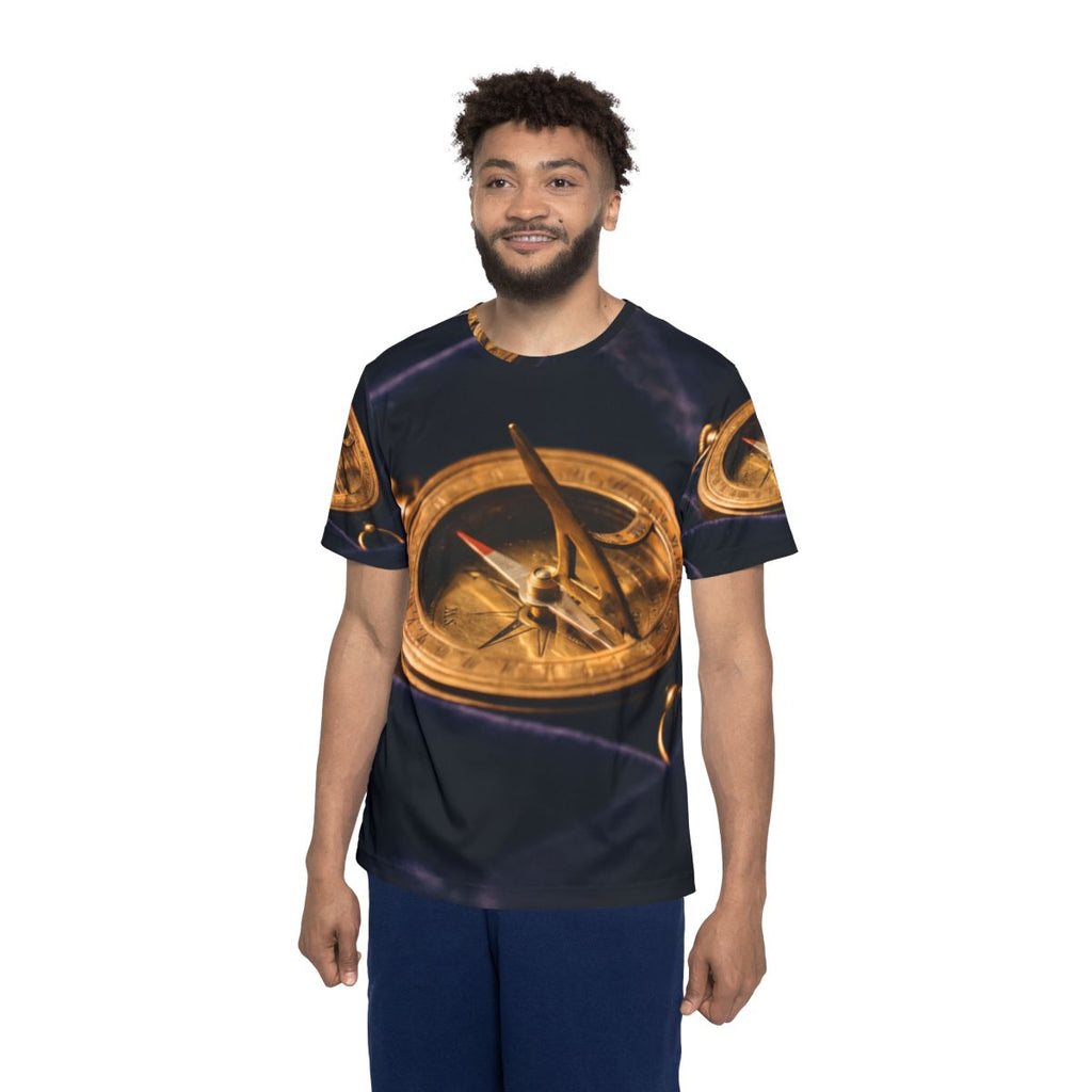 Men's Sports Jersey Brass Sundial Art
