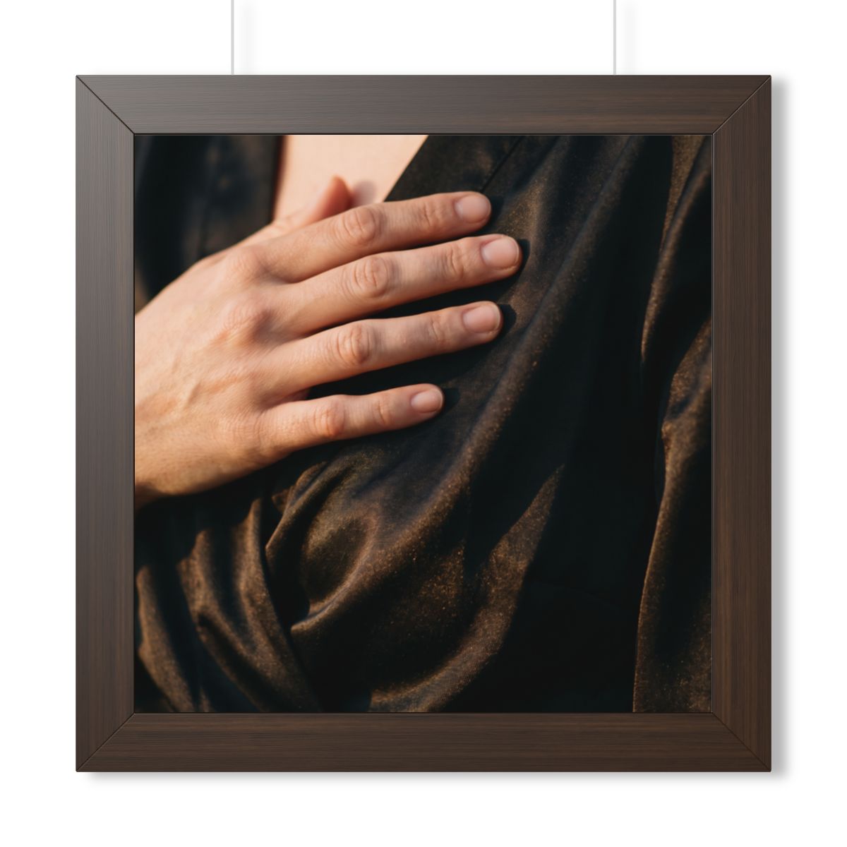 Framed Horizontal Poster - Sunset Satin — Walnut (14×11... |...