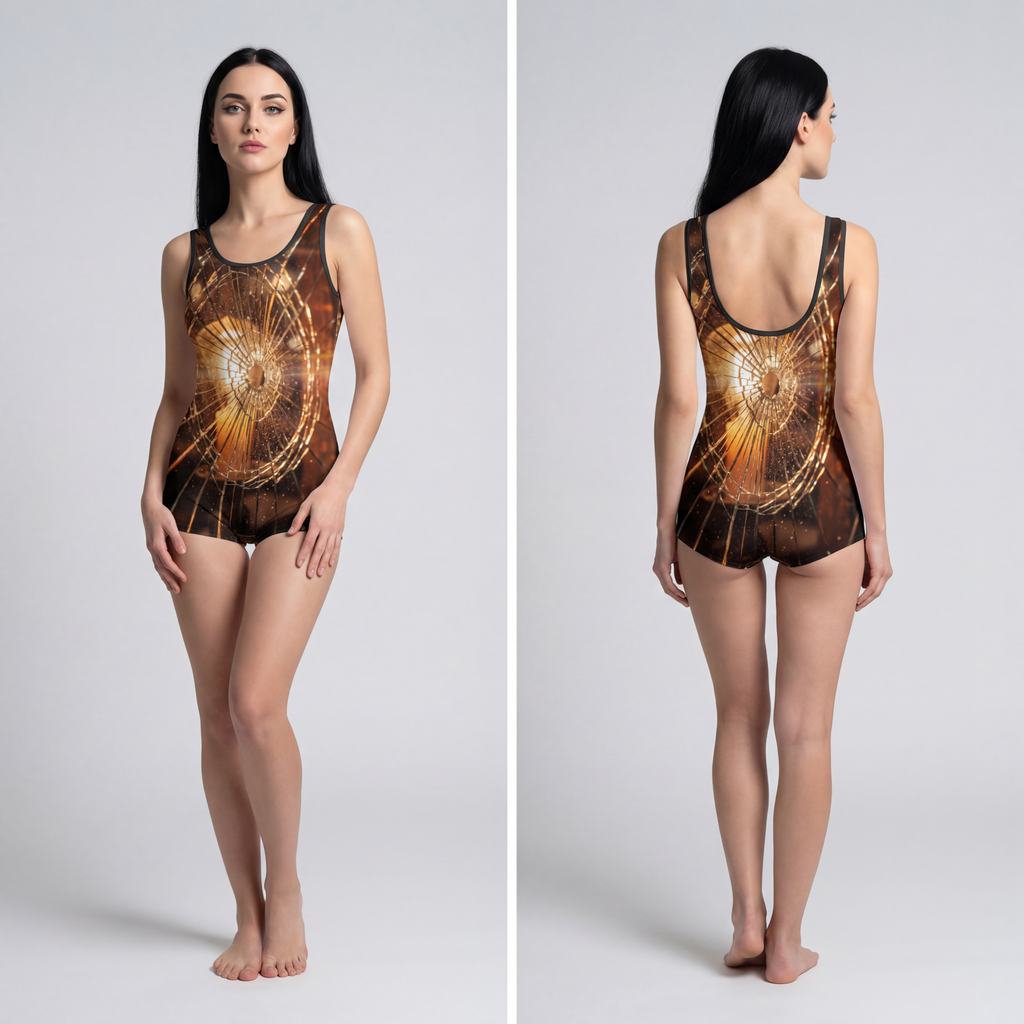 Women's Vintage Swimsuit - Amber Glow