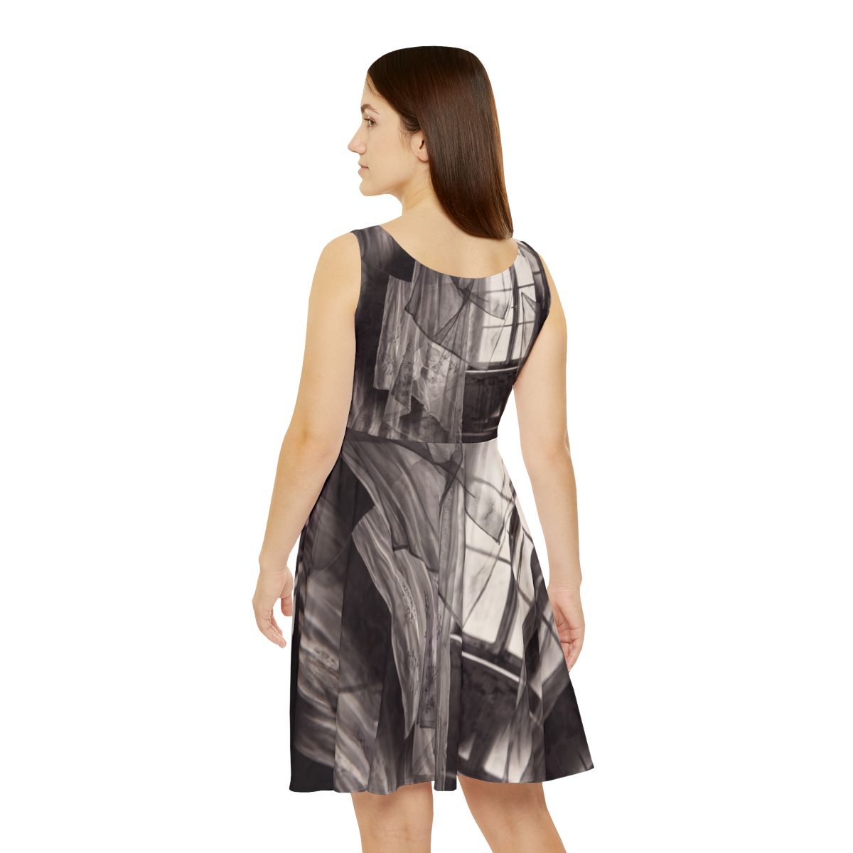 Women's Skater Dress - Spectral Veils | Echovira Gallery