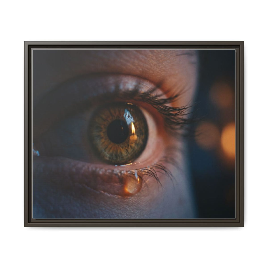 Framed Matte Canvas - Mystic Eye — Espresso / 1.25"