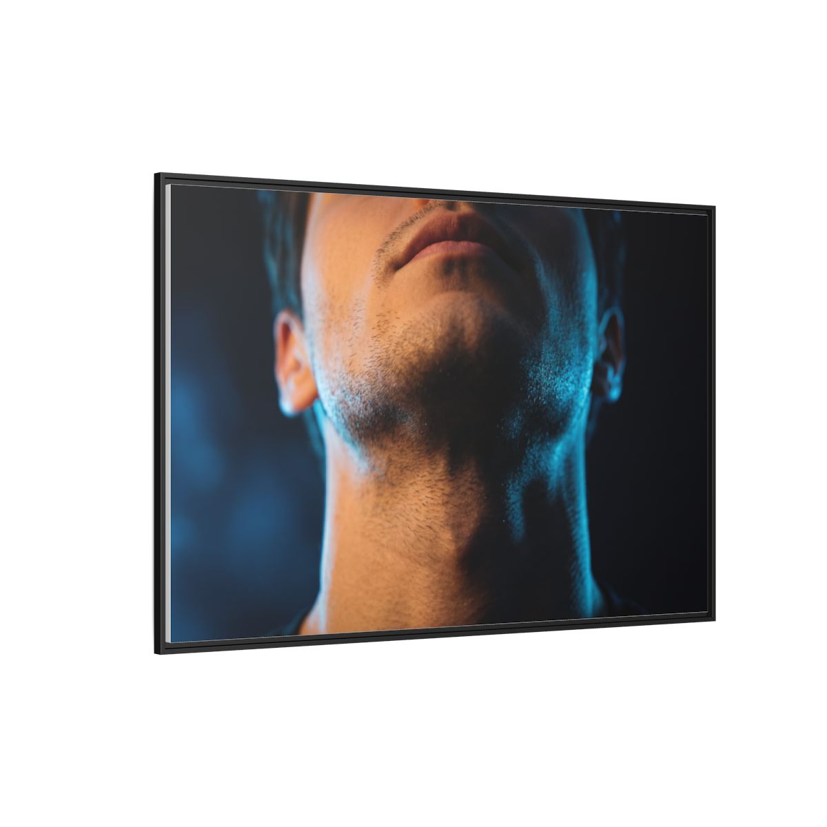 Framed Matte Canvas - Neon Pulse Core — Black / 1.25"