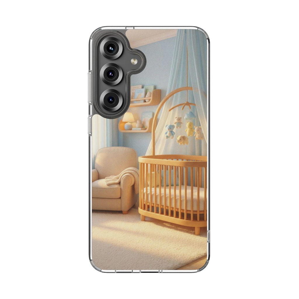 Clear Impact-Resistant Cases - Soft Blue Clear Phone Case...