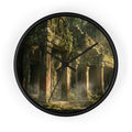 Wall Clock - Ancient Ruins Reflection | Echovira Gallery