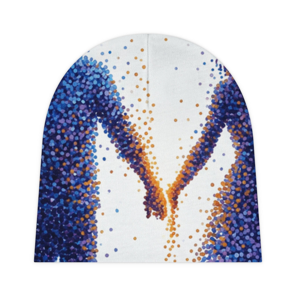 Celestial Portal Lovers Dot Art Baby Beanie