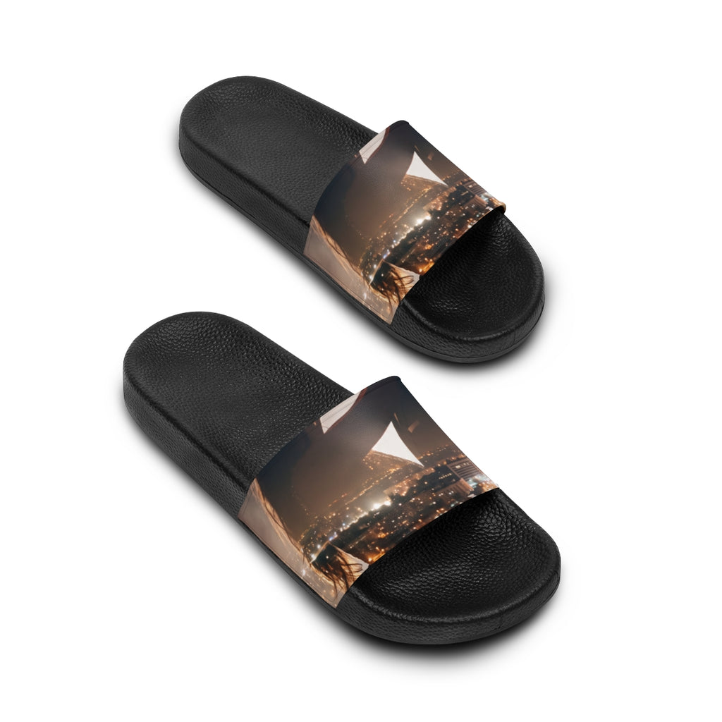 Men's Slide Sandals - Midnight City lights | Echovira...