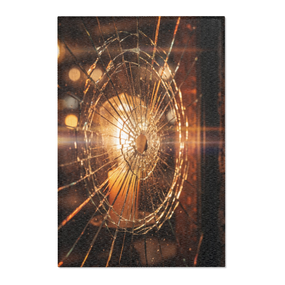 Area Rug - Shattered Amber Glow