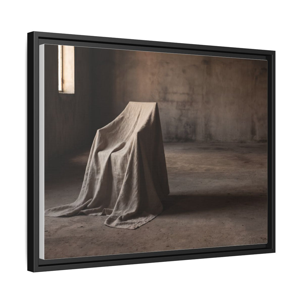 Framed Matte Canvas - Wabi-Sabi Silhouette Art — Black / 1.25"