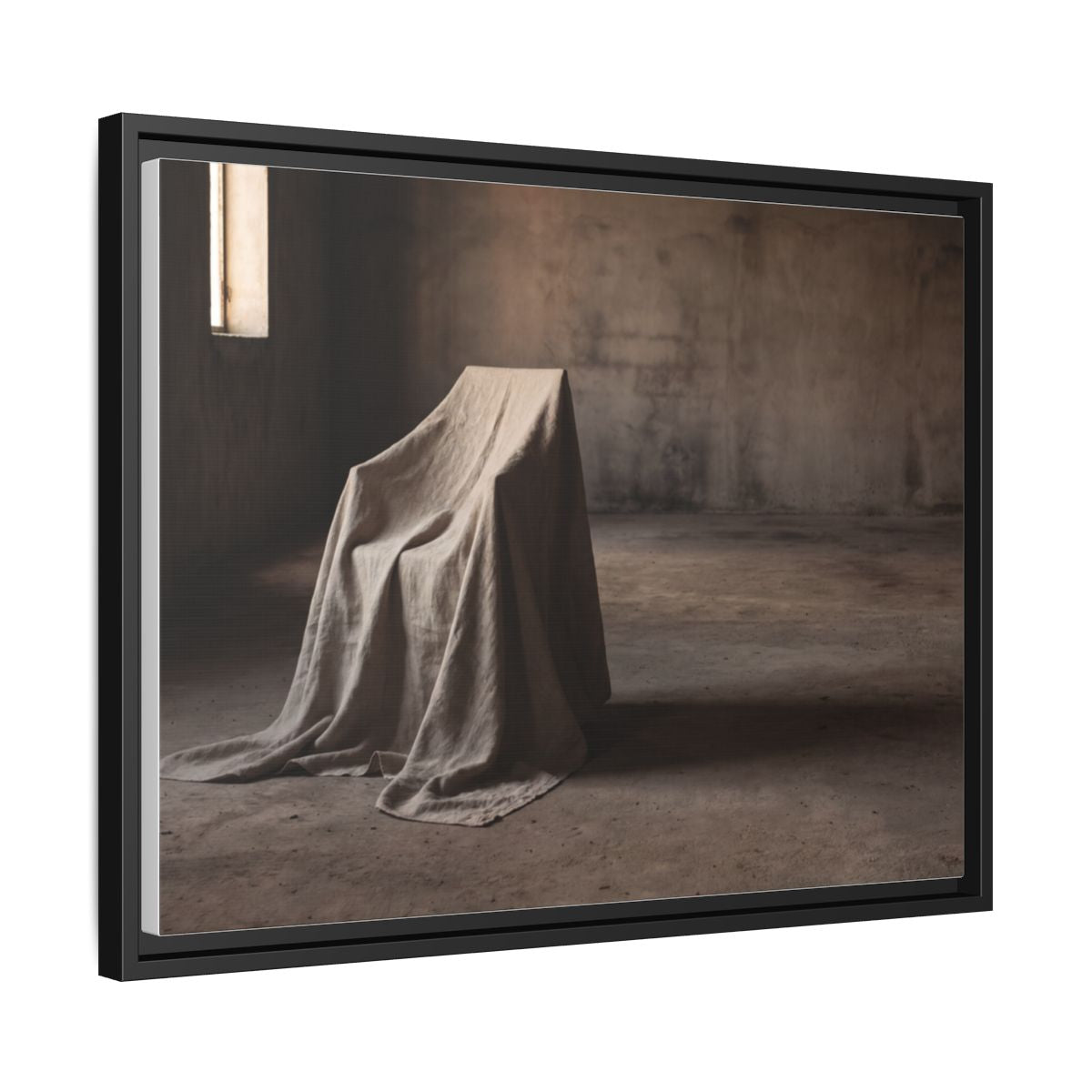 Framed Matte Canvas - Wabi-Sabi Silhouette Art — Black / 1.25"