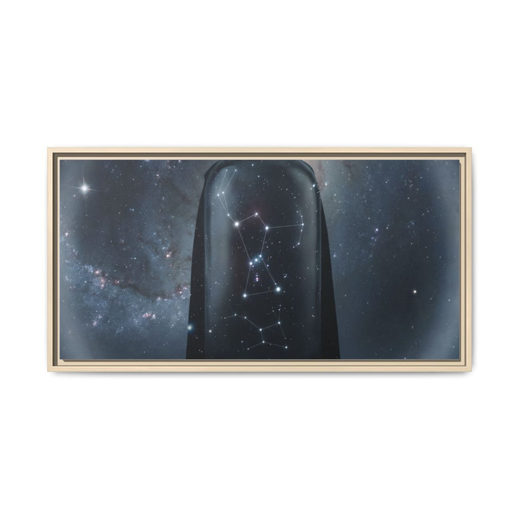 Framed Matte Canvas - Cosmic Sentinel — Natural / 1.25" (10×8, 12×9, 14×11, 16×12, 20×10, 18×12, 20×16, 24×16, 24×18, 36×12, 24×20, 32×16, 30×20, 30×24, 32×24, 48×16, 36×24, 48×24, 40×30, 60×20, 48×32, 60×30 & 60×40)