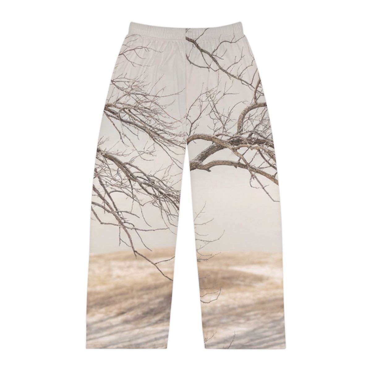 Men's Pajama Pants - Winter Branch Solitude Landscape |...