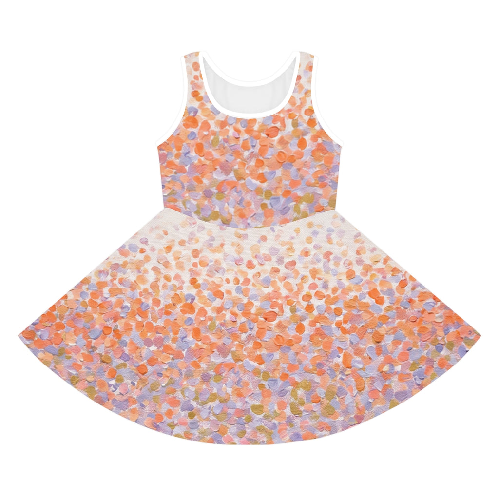 Girls' Sleeveless Sundress - Sunset Picnic | Echovira...