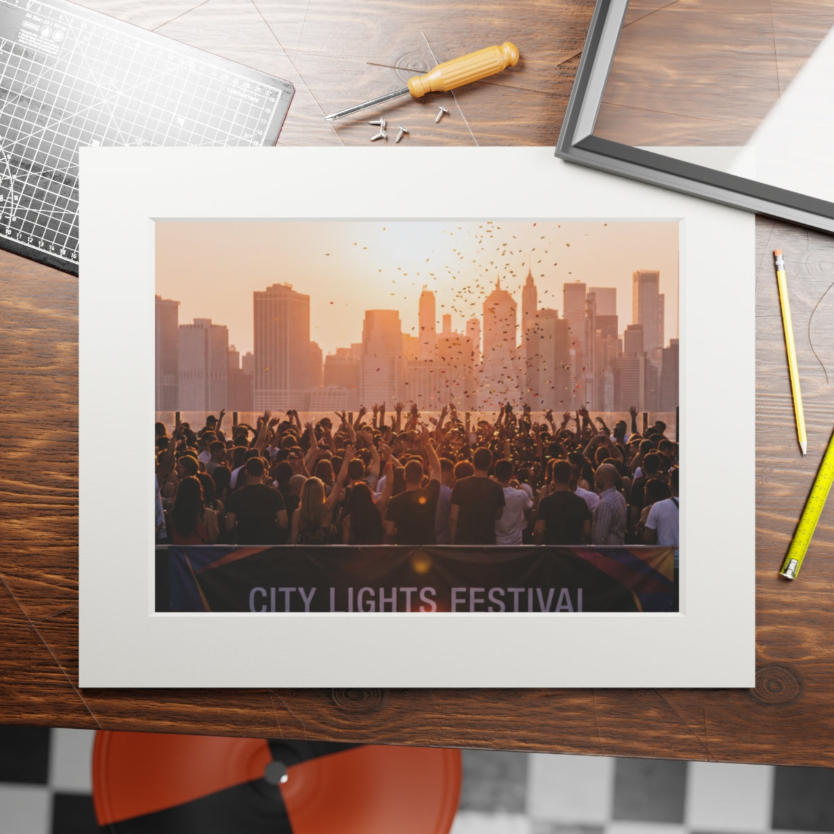 Fine Art Print (Paper Frame) - City Lights (14×11 & 20×16) |...