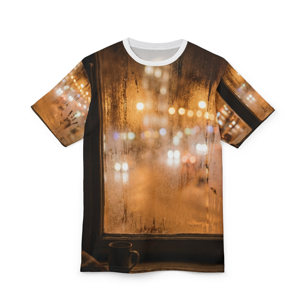 Unisex Cut & Sew Tee - Amber Rain Vista | Echovira Gallery