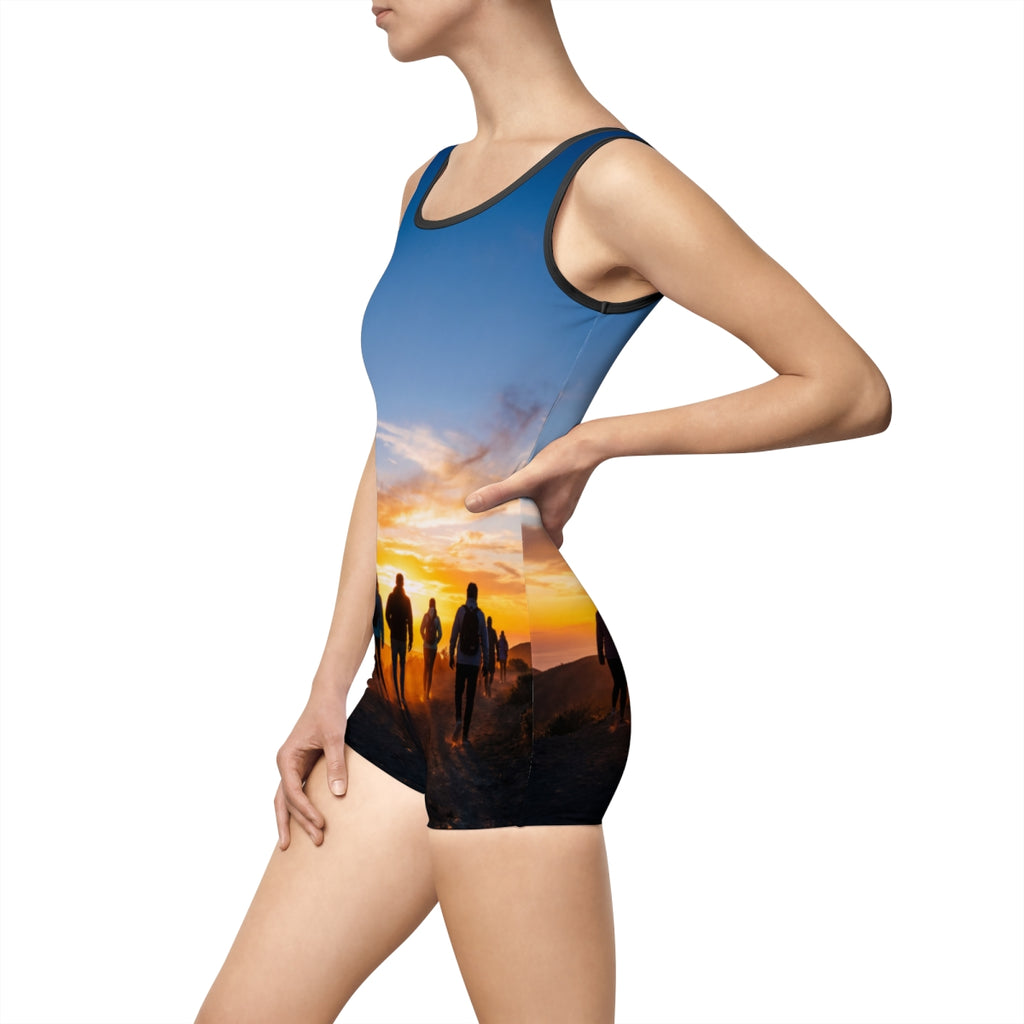 Vintage Swimsuit - Sunset Glow