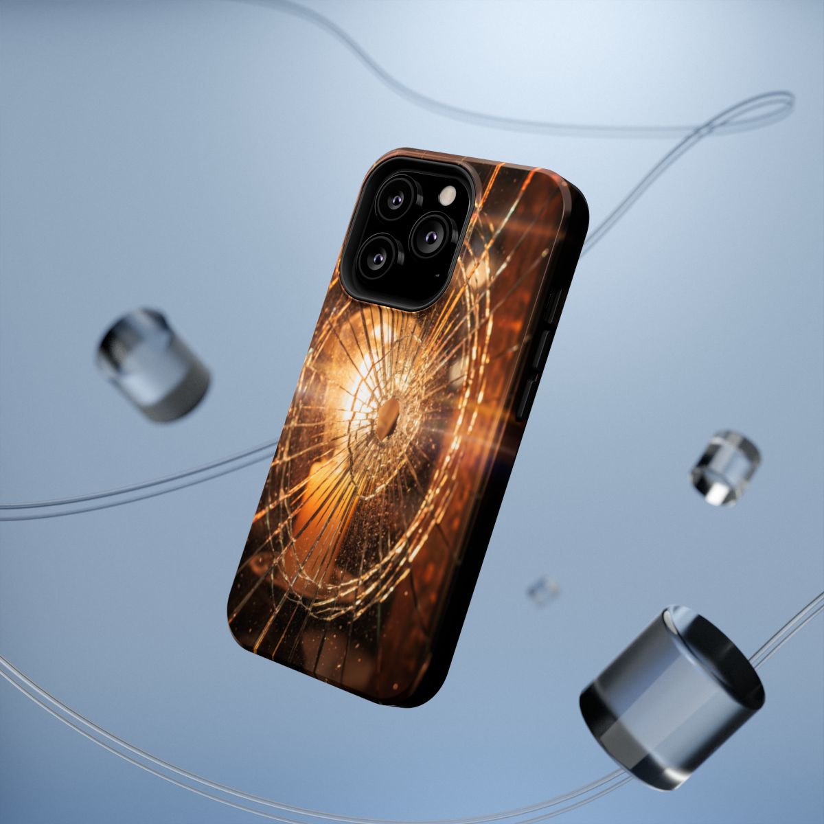 Impact-Resistant Case - Moody Fractured Glass— sizes part 1/2
