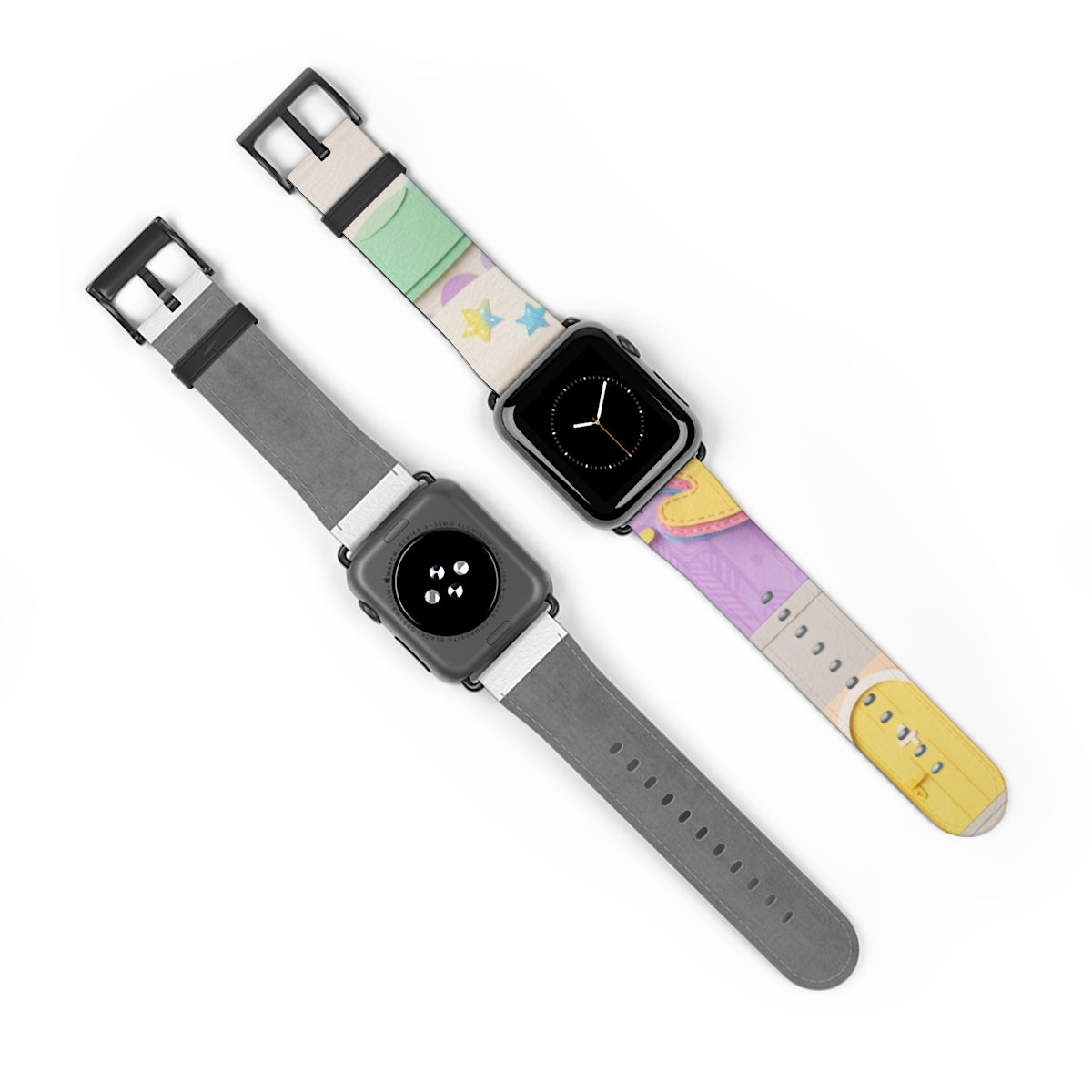 Apple Watch Band - Pastel Papercraft Town | Echovira Gallery