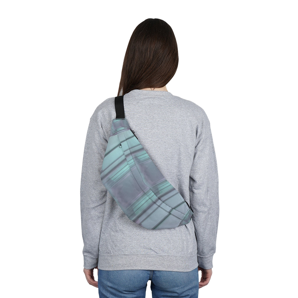 Large Fanny Pack - Liminal Corridor Fog Art Print | Echovira...