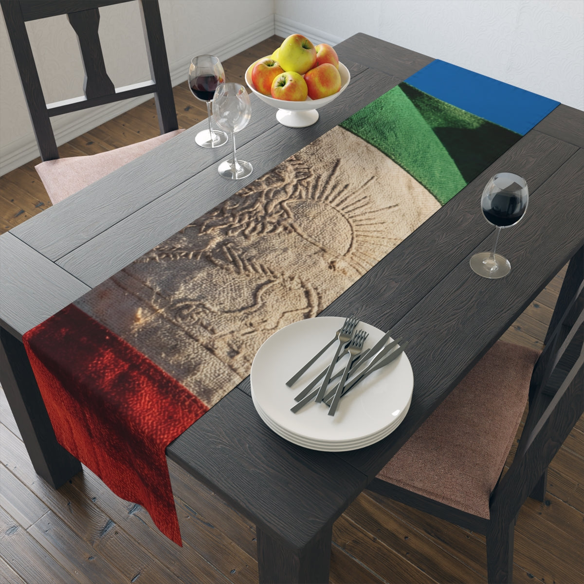Table Runner - Distressed Flag Decor