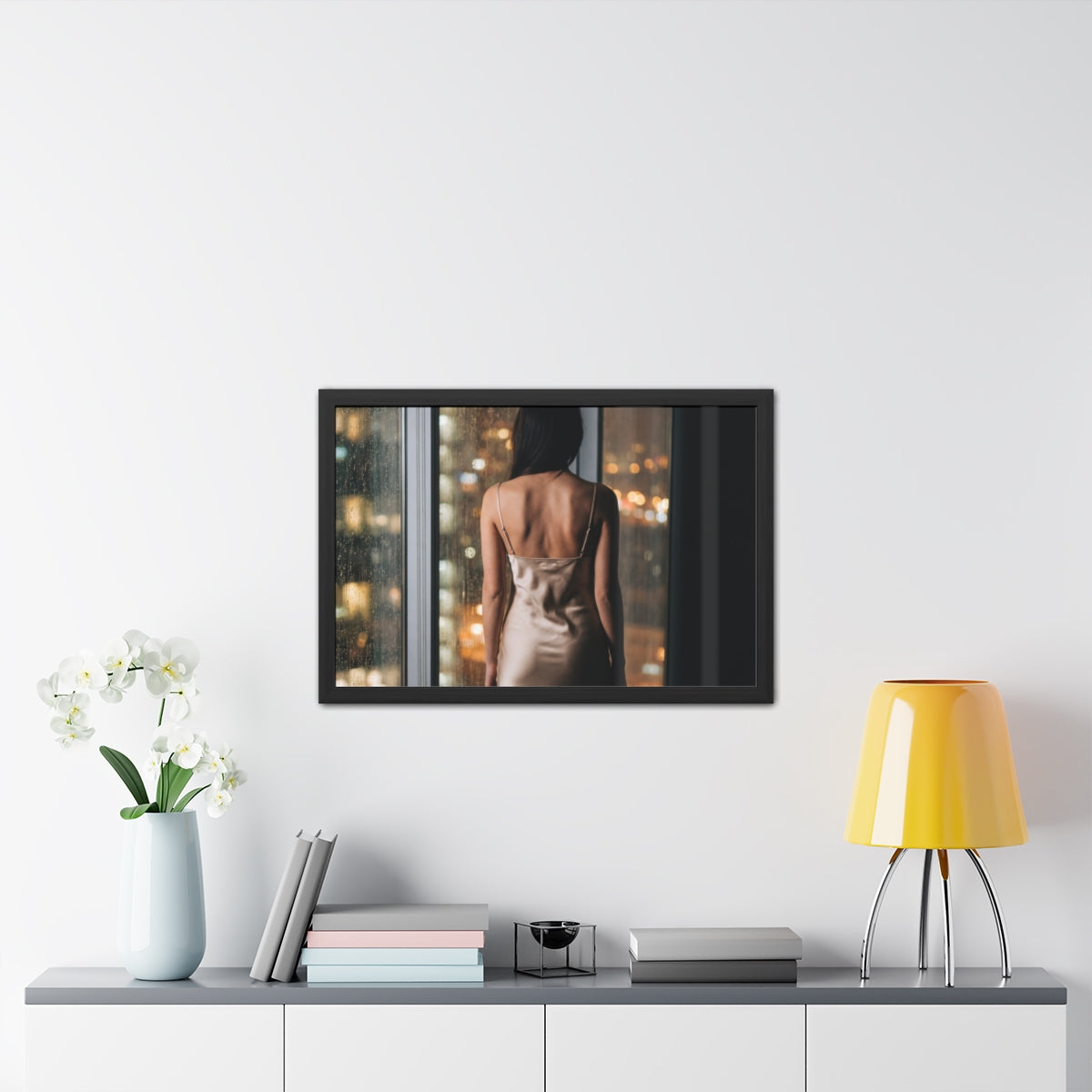Framed Poster - Rainscape Silhouette — Landscape (10×8... |...