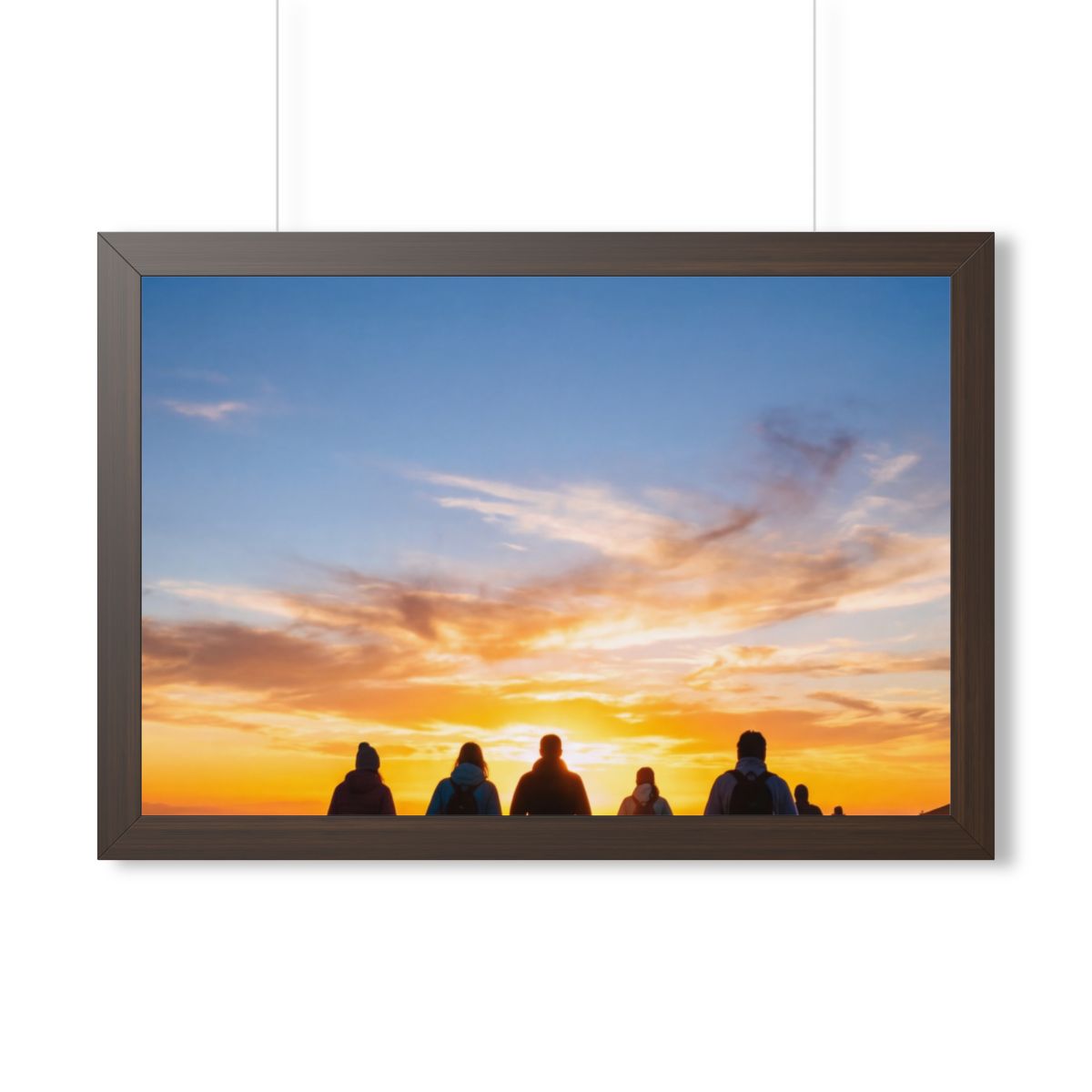 Framed Horizontal Poster - Sunset Ridge (14×11, 16×12... |...