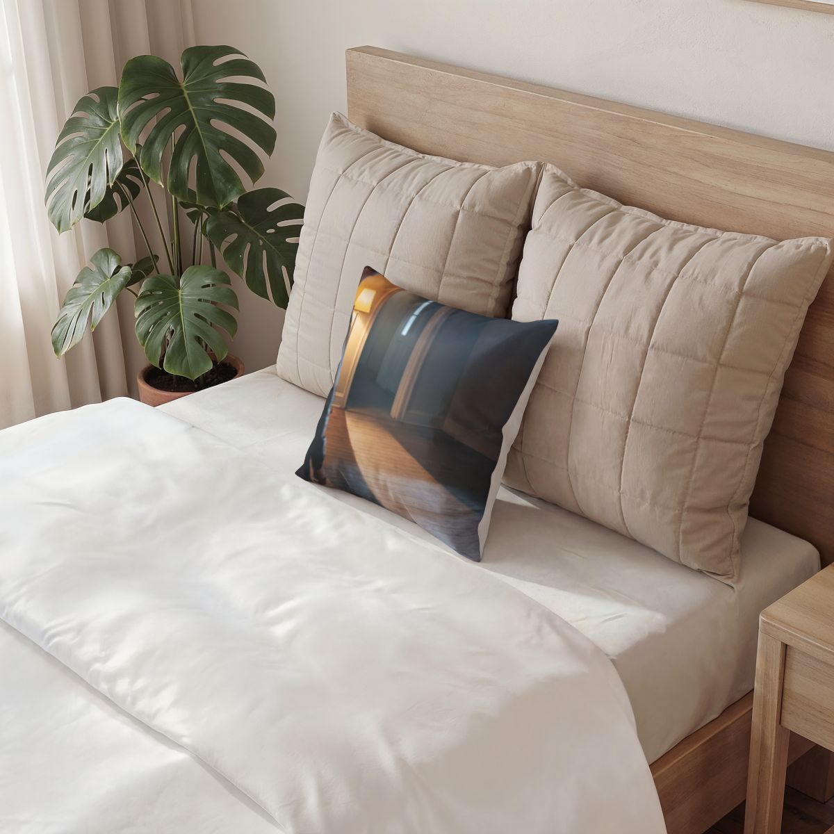 Poly Velvet Pillow - Midnight Glow | Echovira Gallery