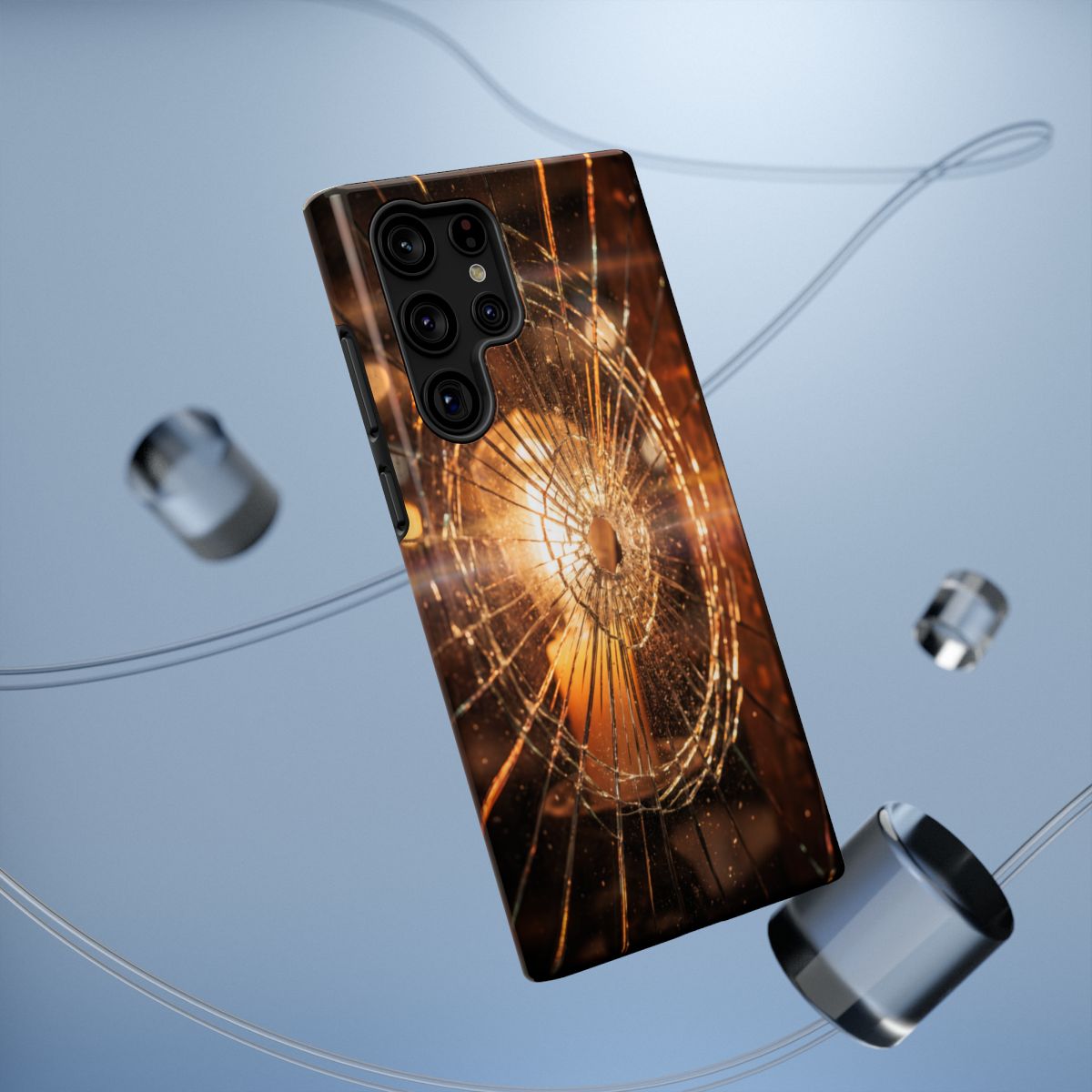 Impact-Resistant Case - Moody Fractured Glass