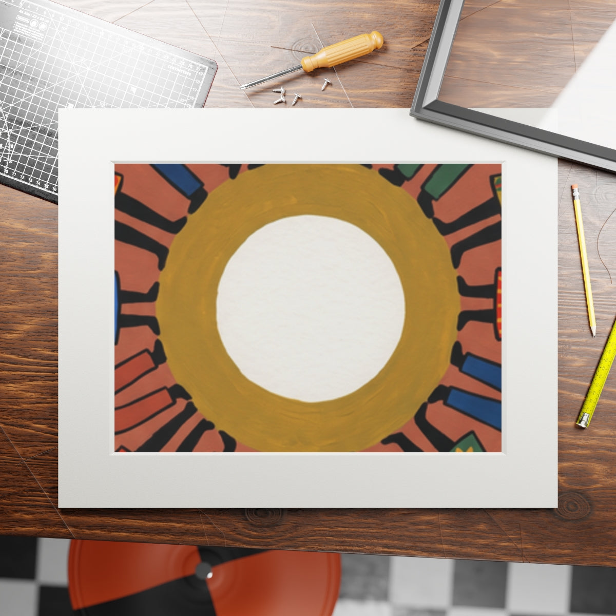 Fine Art Prints Frame - Unity Mandala Folk Art (14×11 &... |...