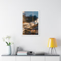 Framed Vertical Poster - Rainy Window Memories Art Print......