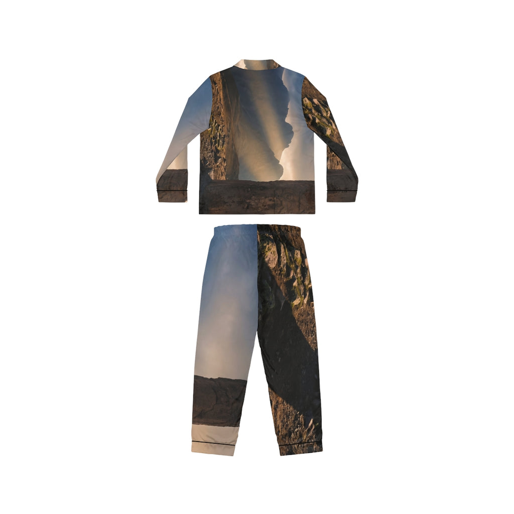 Women's Satin Pajamas - Mystic Monolith Ancient Persian... |...
