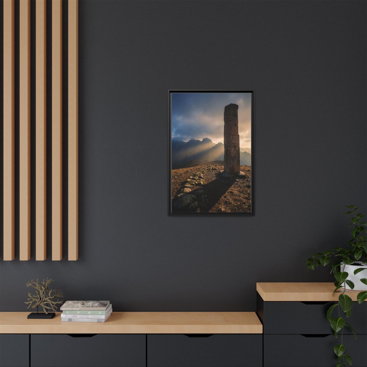 Framed Matte Canvas - Sun Peak
