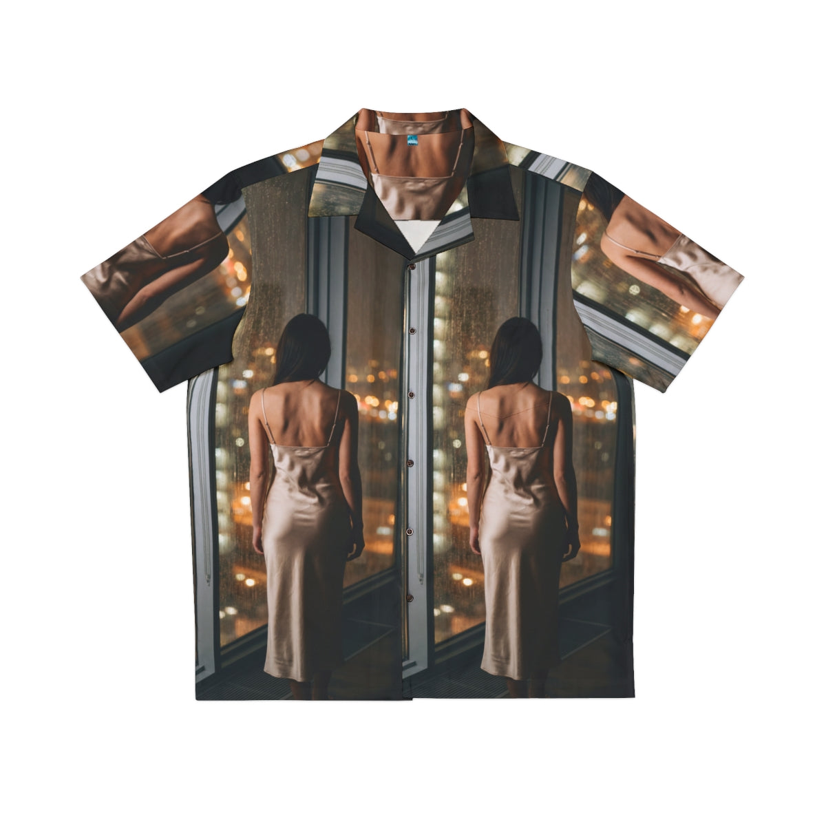 Men's Hawaiian Shirt - Cinematic Nightfall