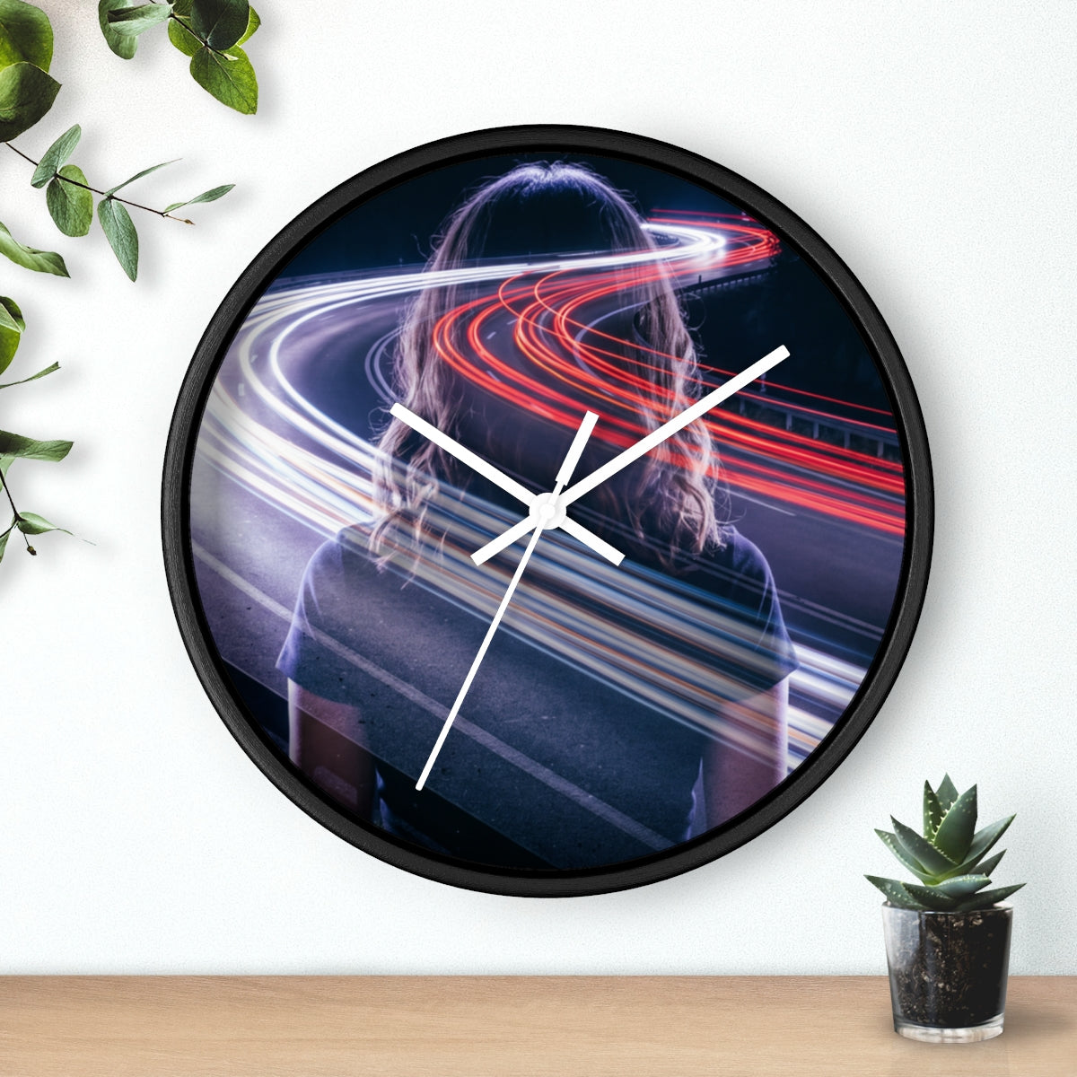 Wall Clock - Midnight Velocity Timepiece | Echovira Gallery