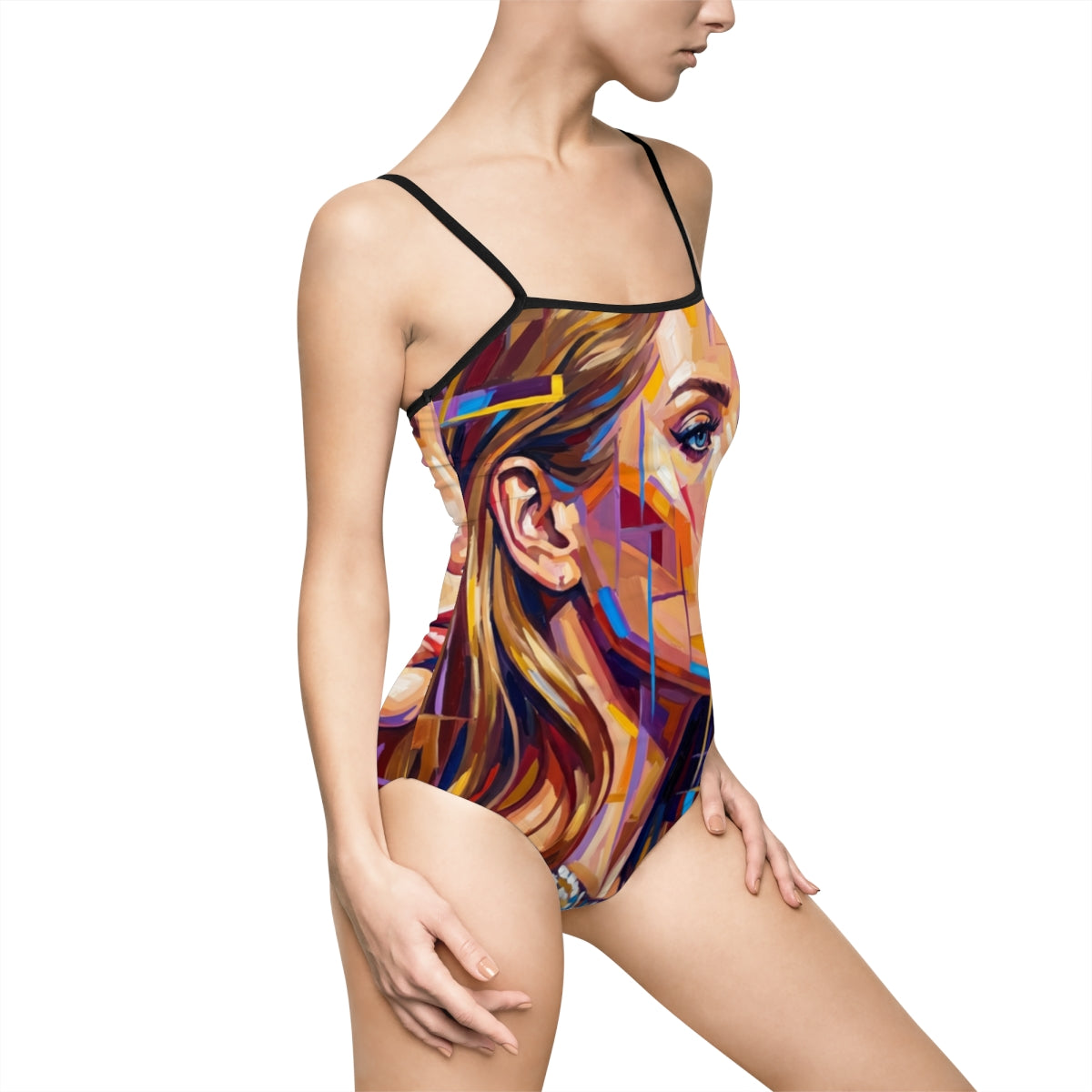 Women's One-Piece Swimsuit - Shattered Elegance | Echovira...