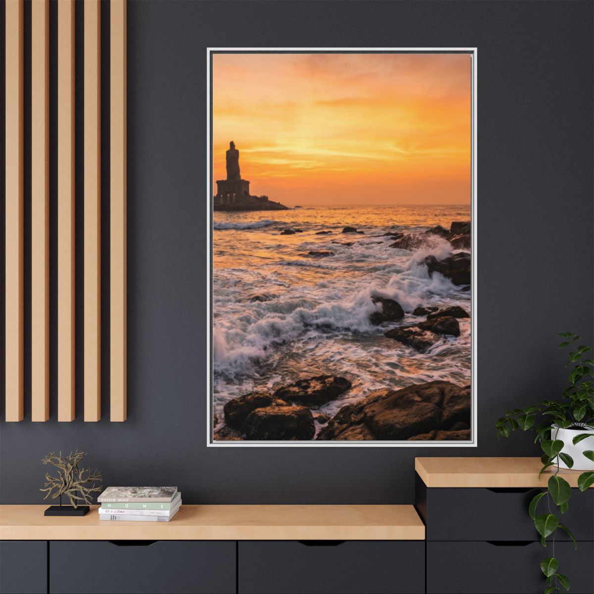 Framed Matte Canvas - Majestic Golden Coast
