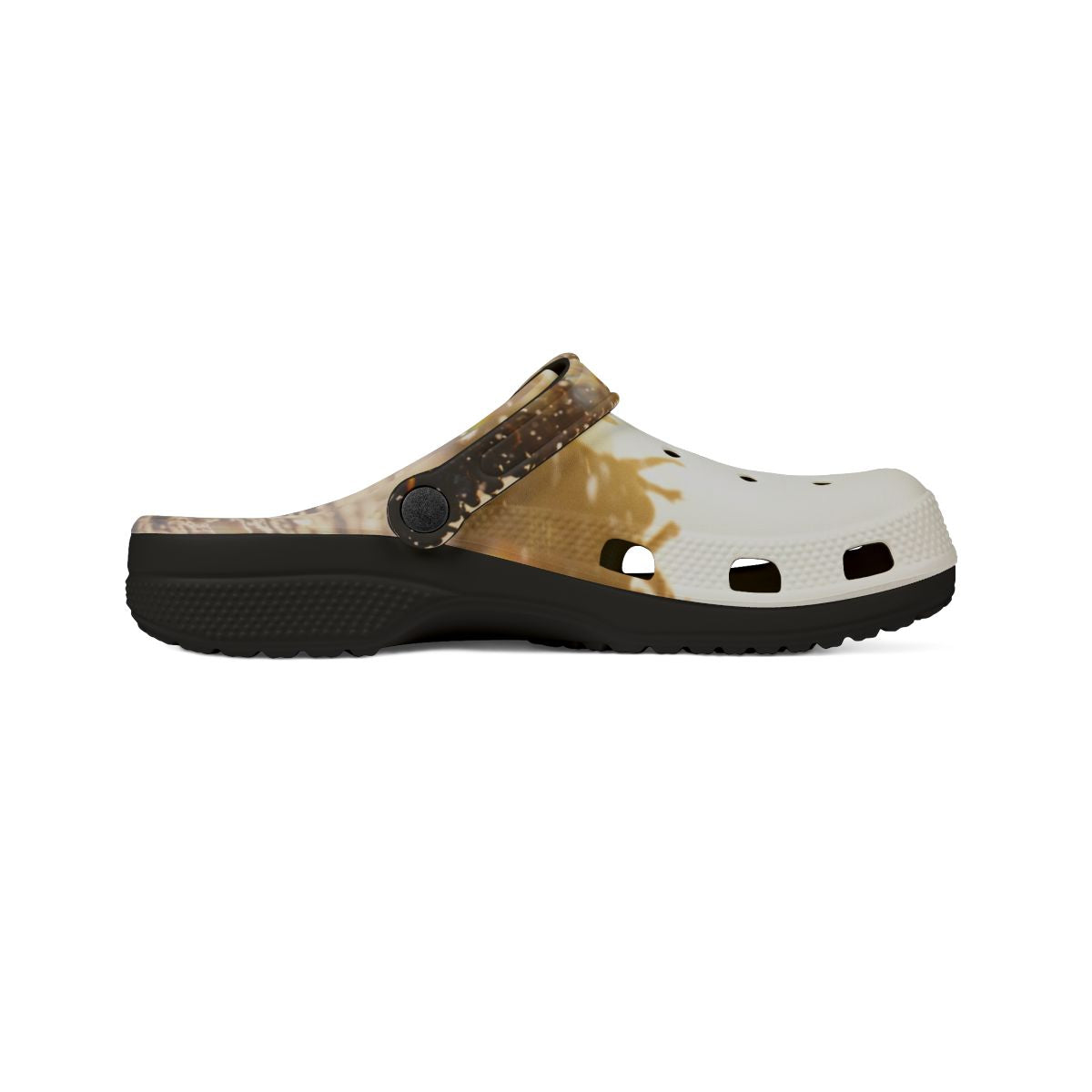 Men's EVA Foam Shoes - Golden Crowd Art