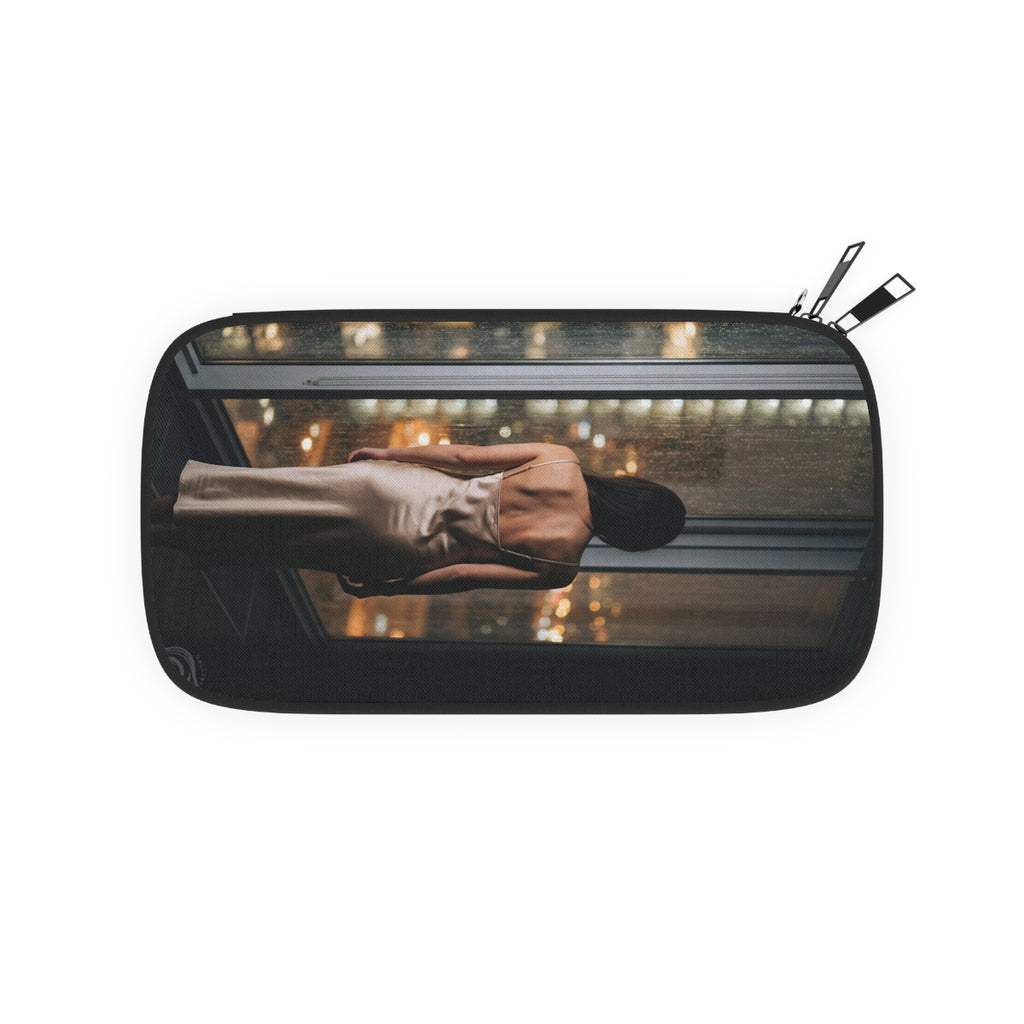 Passport Wallet - Rainy City Lights Glow | Echovira Gallery