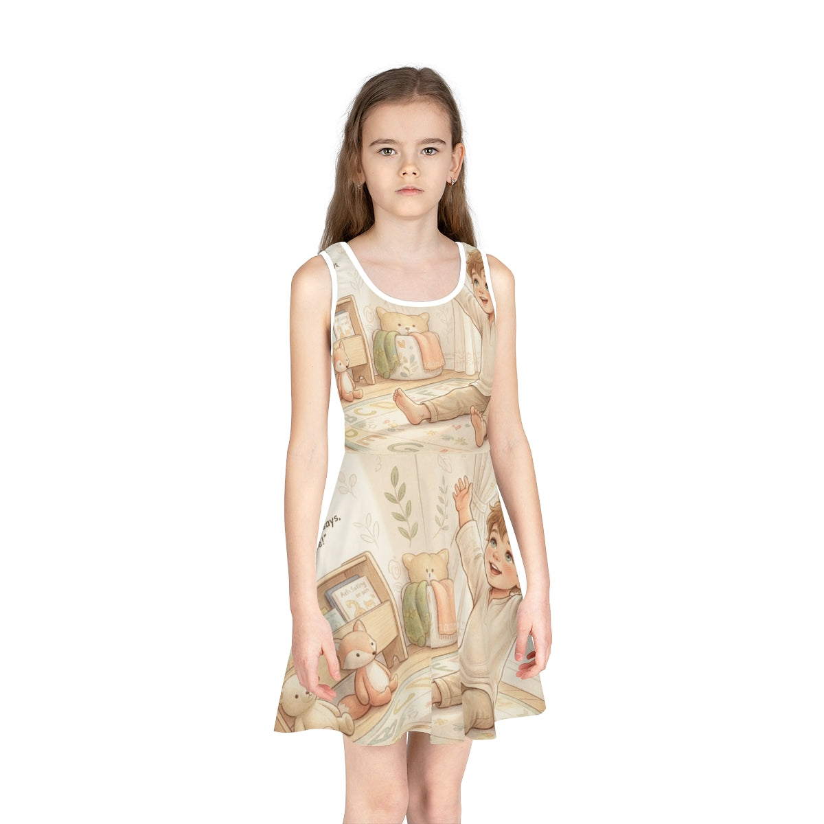 Girls' Sleeveless Sundress - Sunny Day | Echovira Gallery
